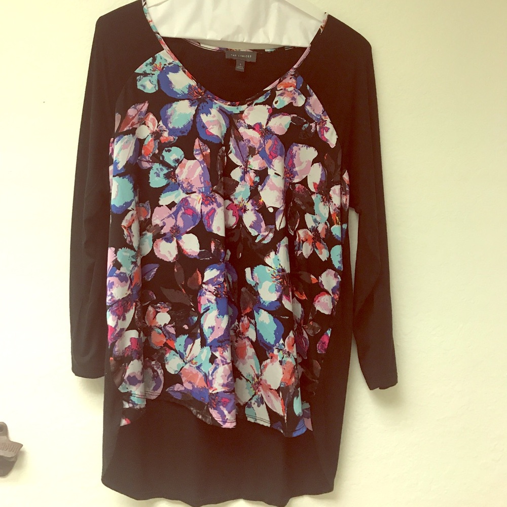Floral 3/4 sleeve blouse from The Limited